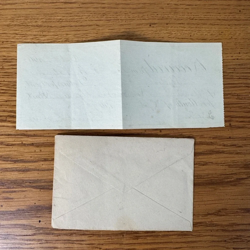1909 Oct 6 New Rochelle NY Letter and Rent‎ Receipt with 2 Cent Stamp